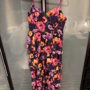 Siena Size 10 Purple Floral Dress